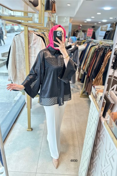 6930 Ahsen Saten Gömlek